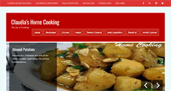 Desktop Screenshot of claudiashomecooking.com