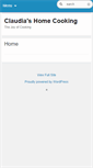 Mobile Screenshot of claudiashomecooking.com
